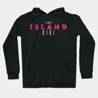 Texas-Style Island Girl in pink and brown Hoodie